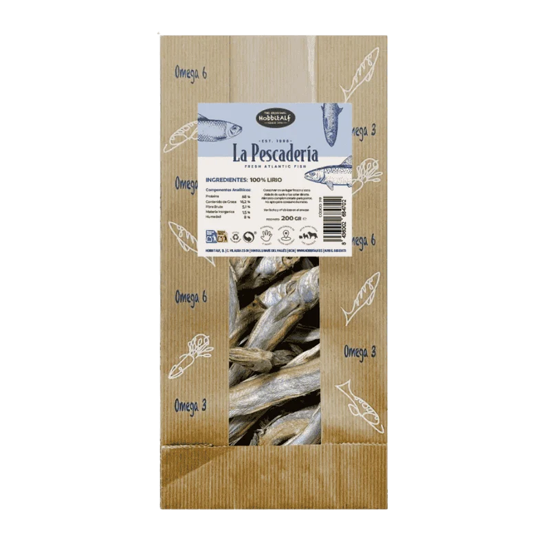 Hobbitalf La Pescadería 200 g Snack 100% Natural para Perros