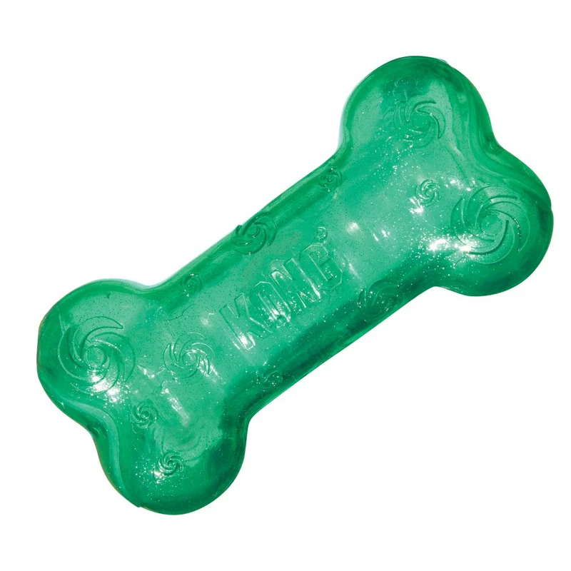 KONG Crackle Hueso — Juguete Peluche con Sonido Crujiente para Perros