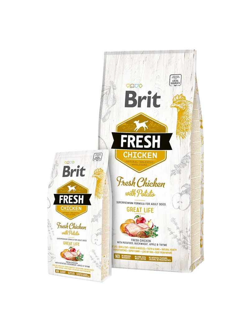 Brit Fresh Adult Pollo y Patata Great Life para Perros