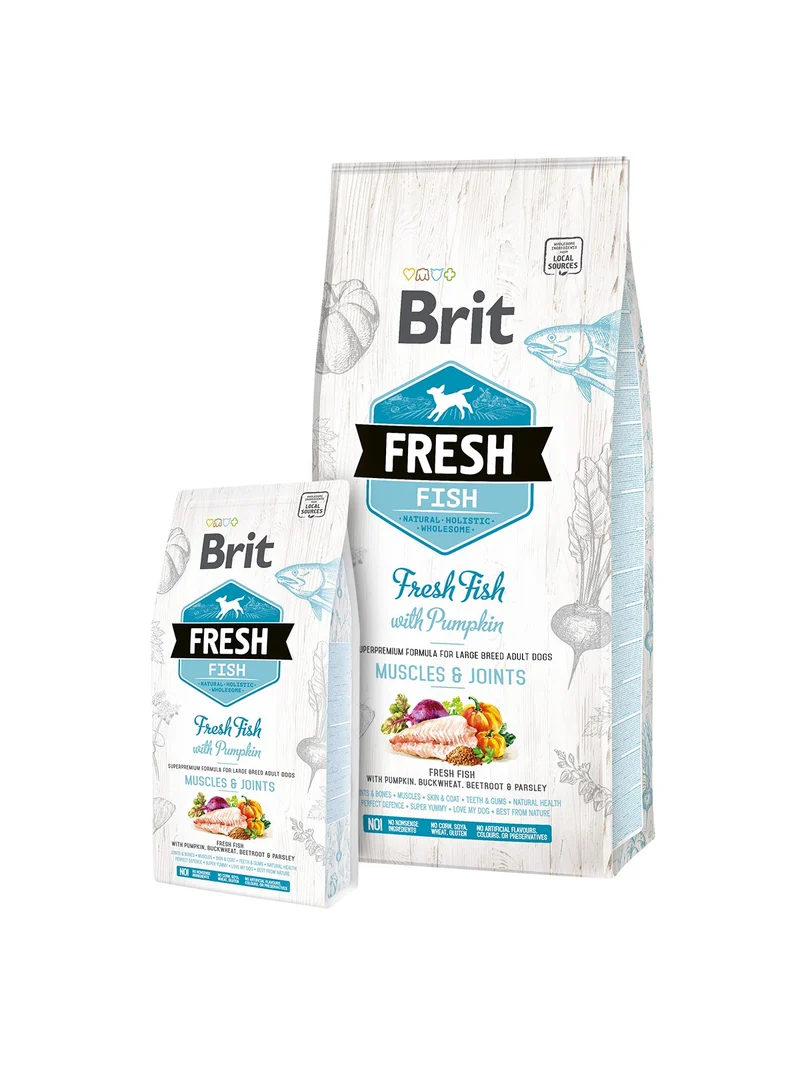 Brit Fresh Adult Pescado y Calabaza Muscles & Joints para Perros