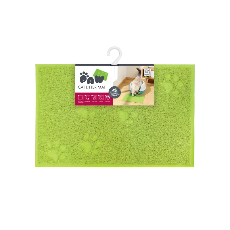 FOOTPRINT Cat Litter Mat Green