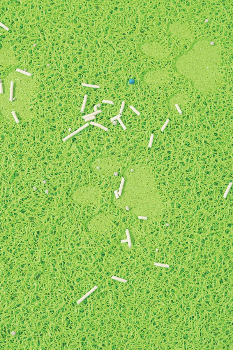 FOOTPRINT Cat Litter Mat Green