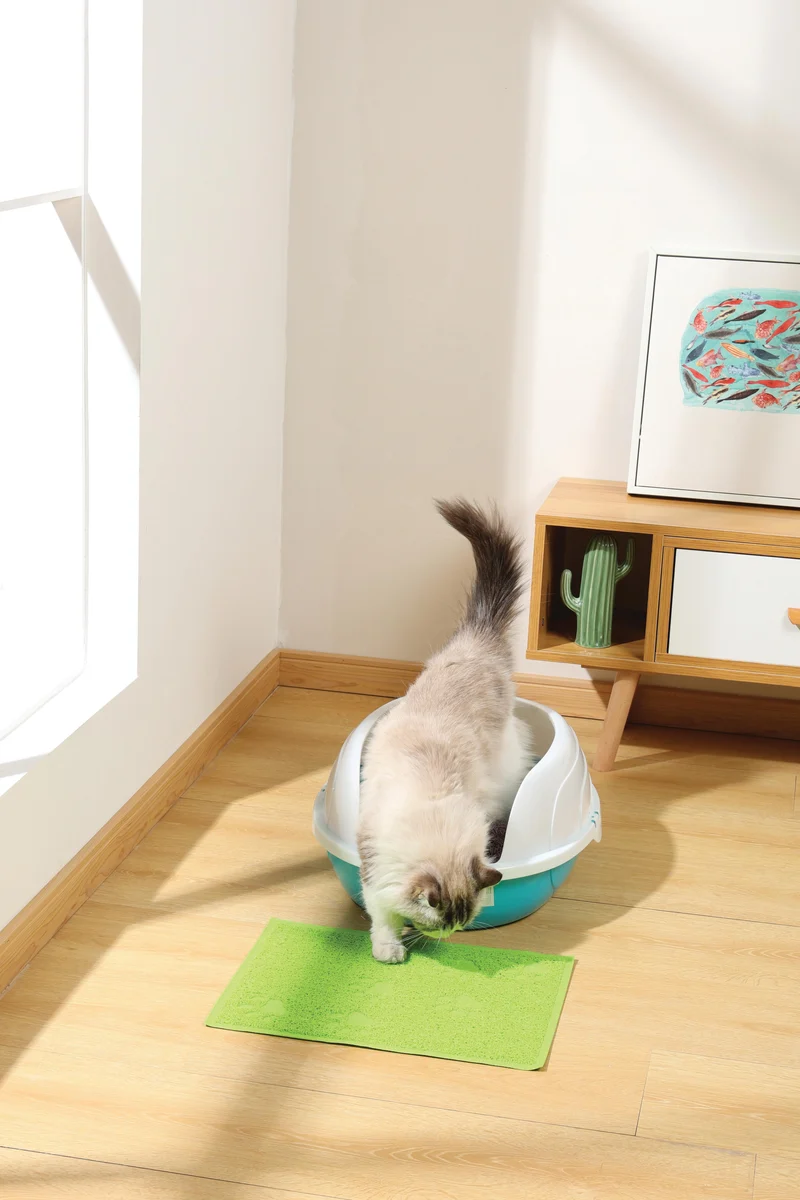 FOOTPRINT Cat Litter Mat Green