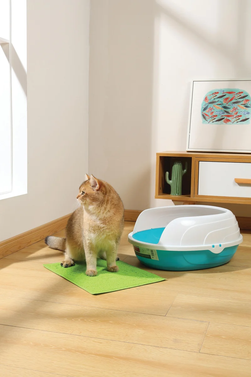 FOOTPRINT Cat Litter Mat Green