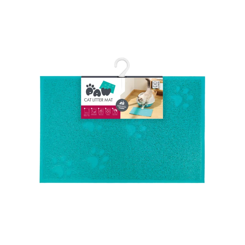 FOOTPRINT Cat Litter Mat Blue