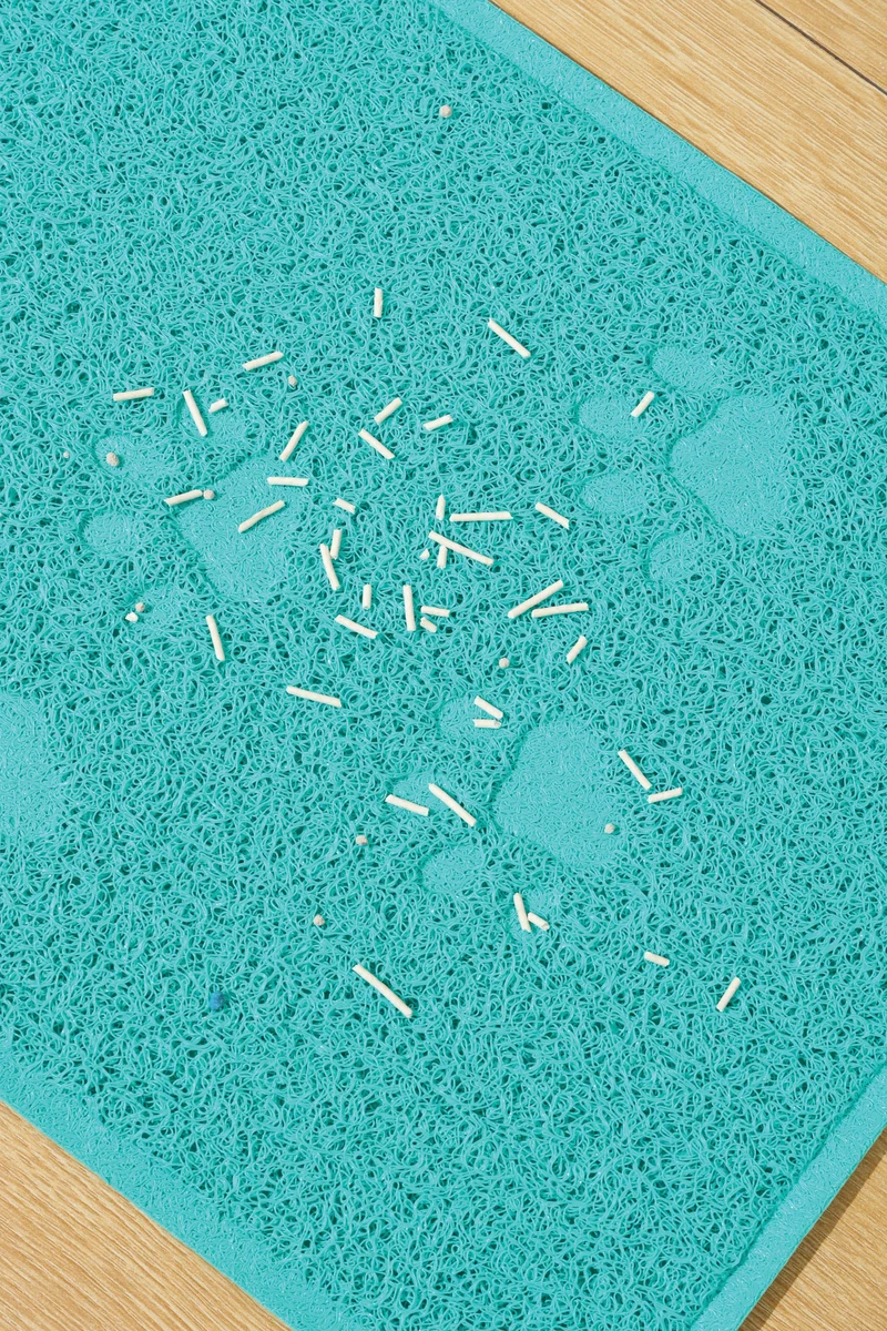 FOOTPRINT Cat Litter Mat Blue