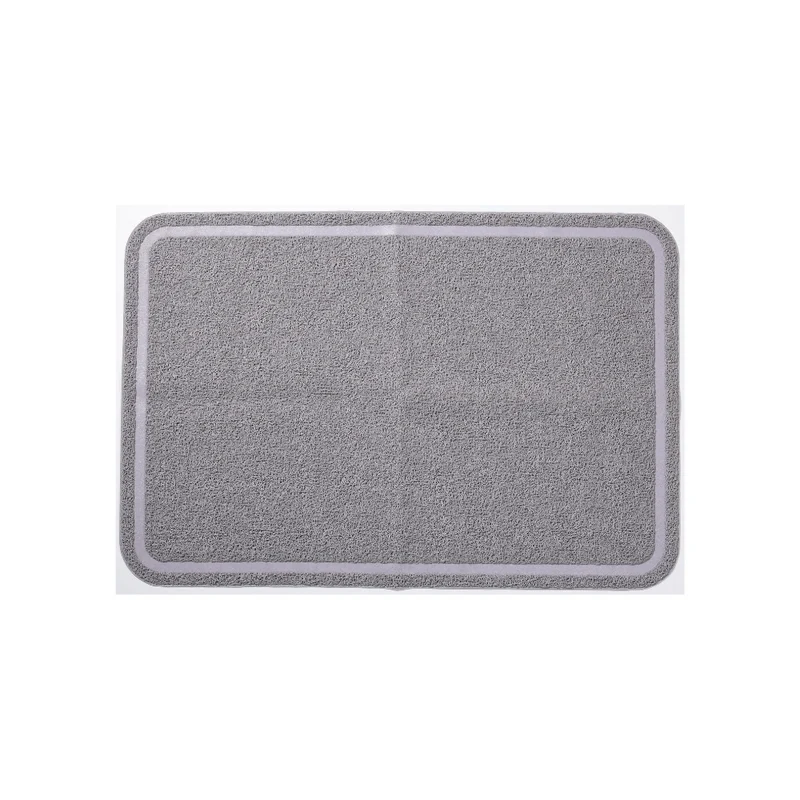 RECTANGULAR Cat Litter Mat Grey