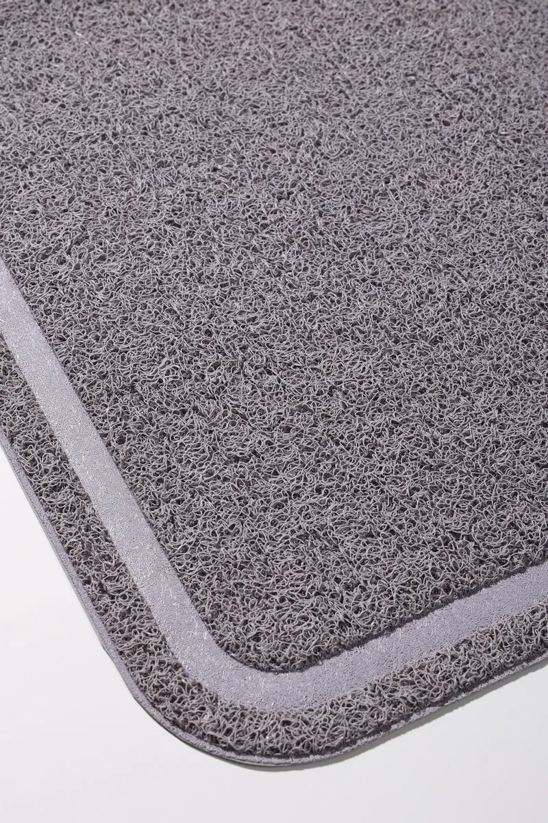 RECTANGULAR Cat Litter Mat Grey