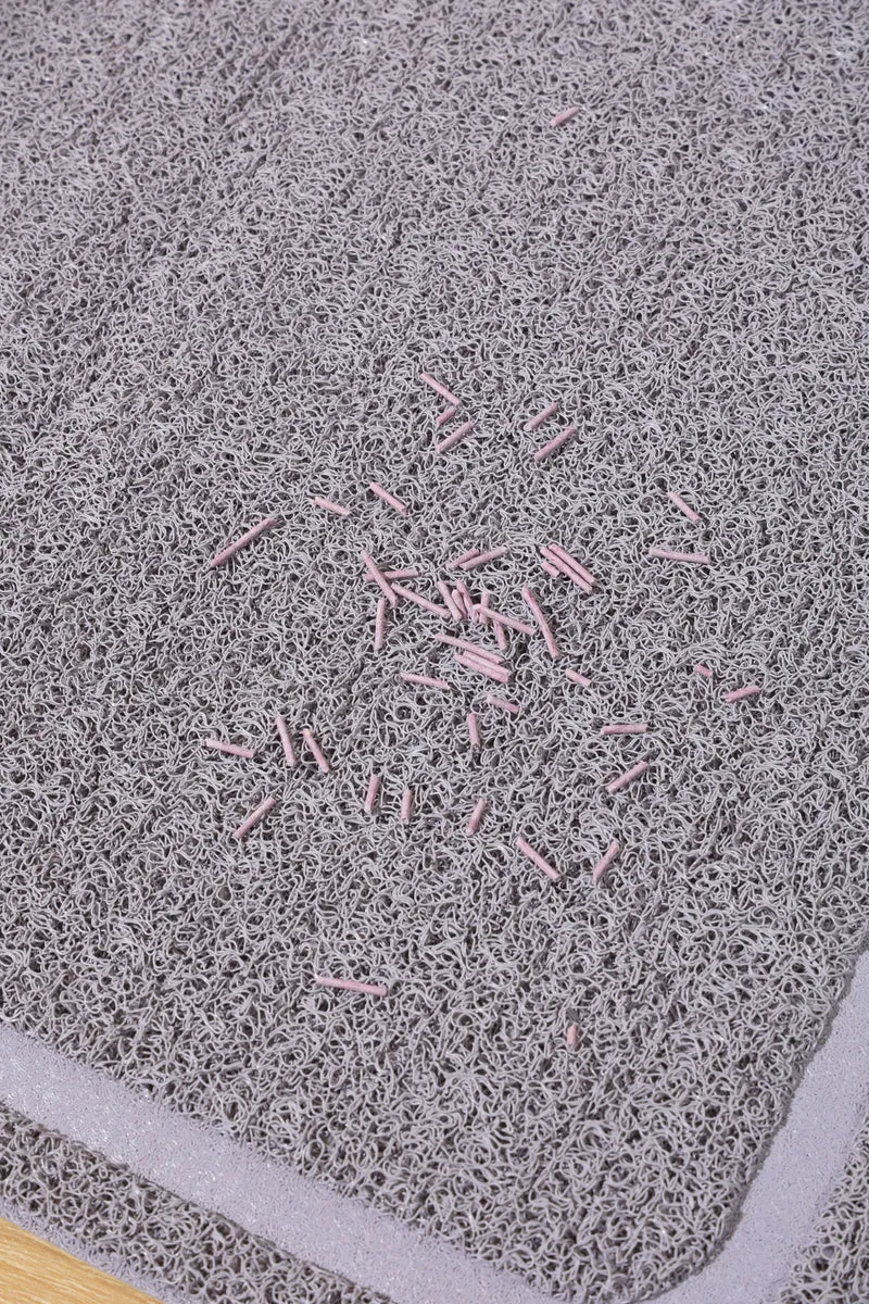 RECTANGULAR Cat Litter Mat Grey