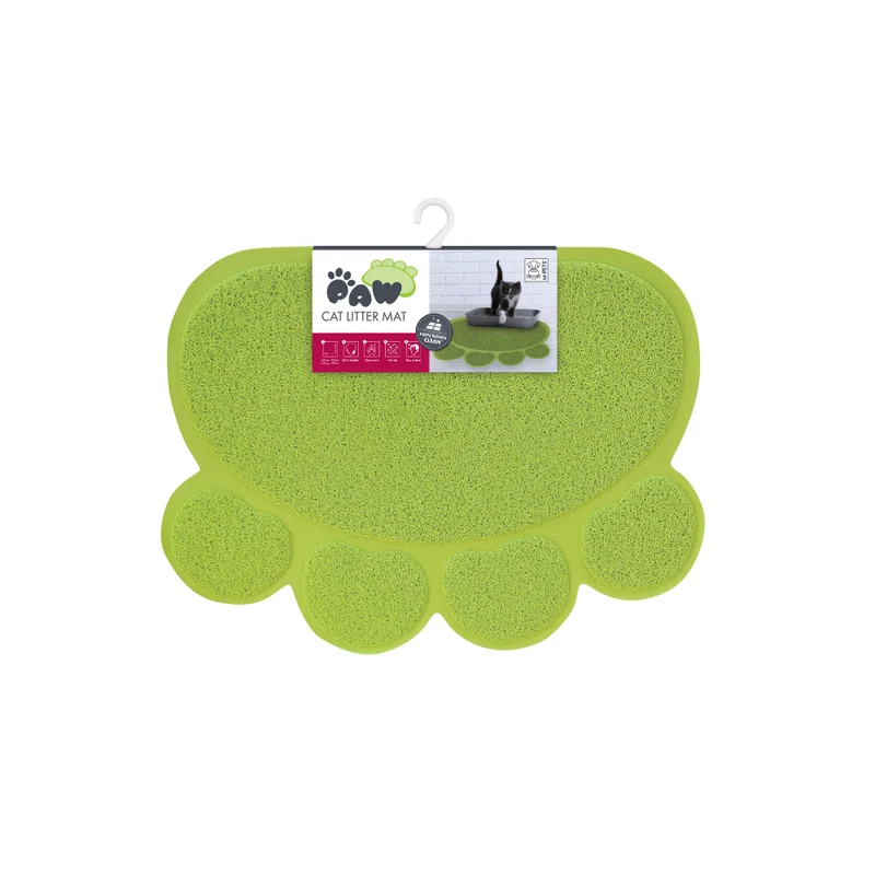 PAW Cat Litter Mat Green