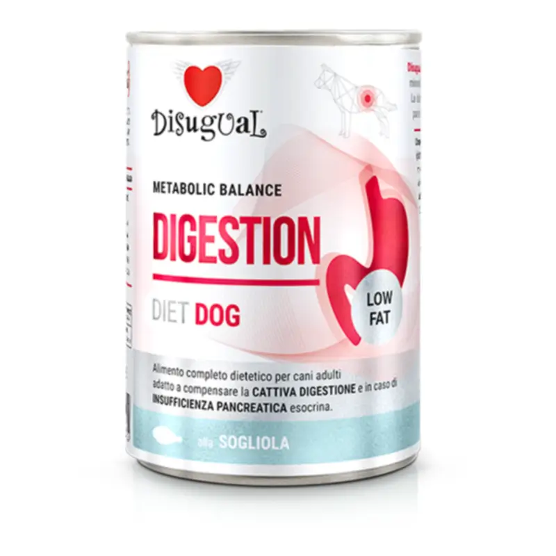 Disugual Diet Dog Digestion Low Fat Lenguado, 6x400