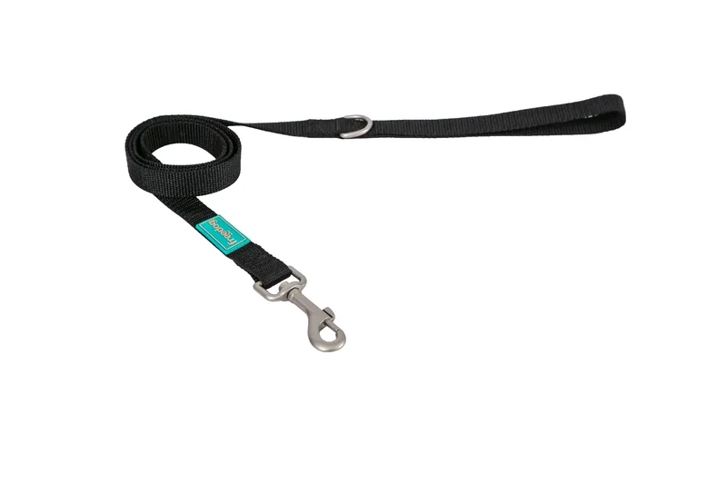 Freedog Correa Nylon Basic Negro, 25 mm 120 cm