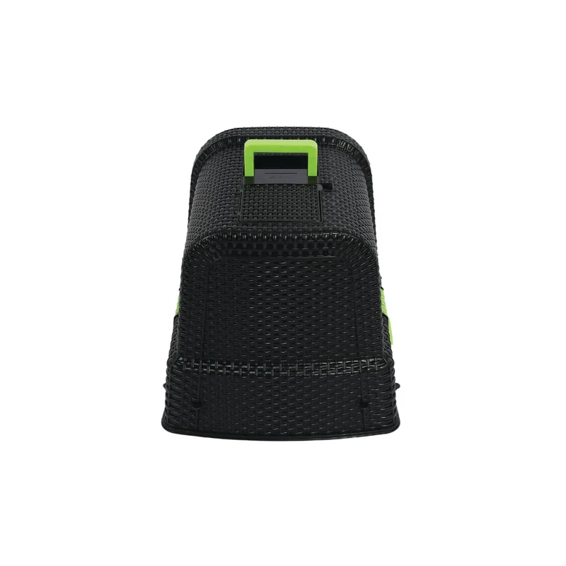 ECO RATTAN Cat Litter Box Black & Green