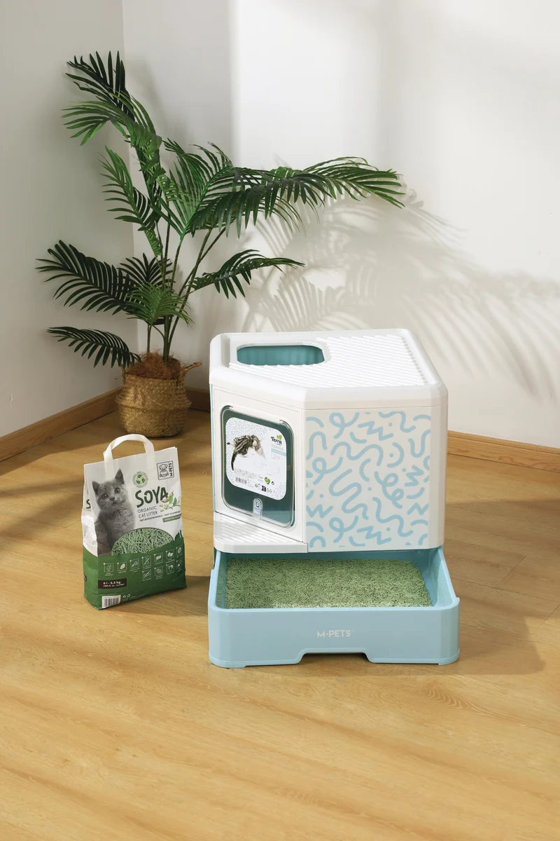 Terra Forma ECO Foldable Cat Litter Box Blue