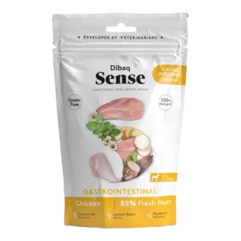 Dibaq Sense Snack Gastrointestinal — Snack Holístico Pollo Digestión Sensible para Perros