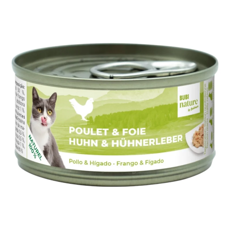 Bubi Nature Cat Pollo e Hígado — Comida Húmeda Complementaria para Gatos