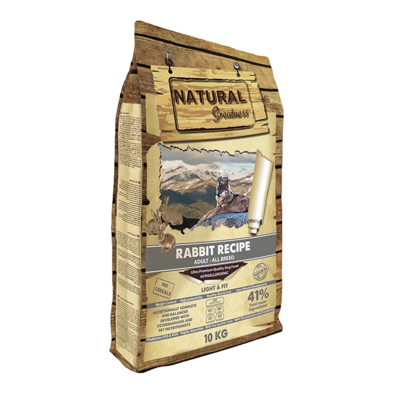 Natural Greatness Perro Receta conejo adultos light senior