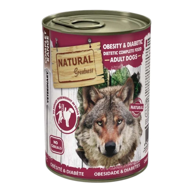 Natural Greatness Perro Dieta Veterinaria Húmeda Obesity & Diabetic Control