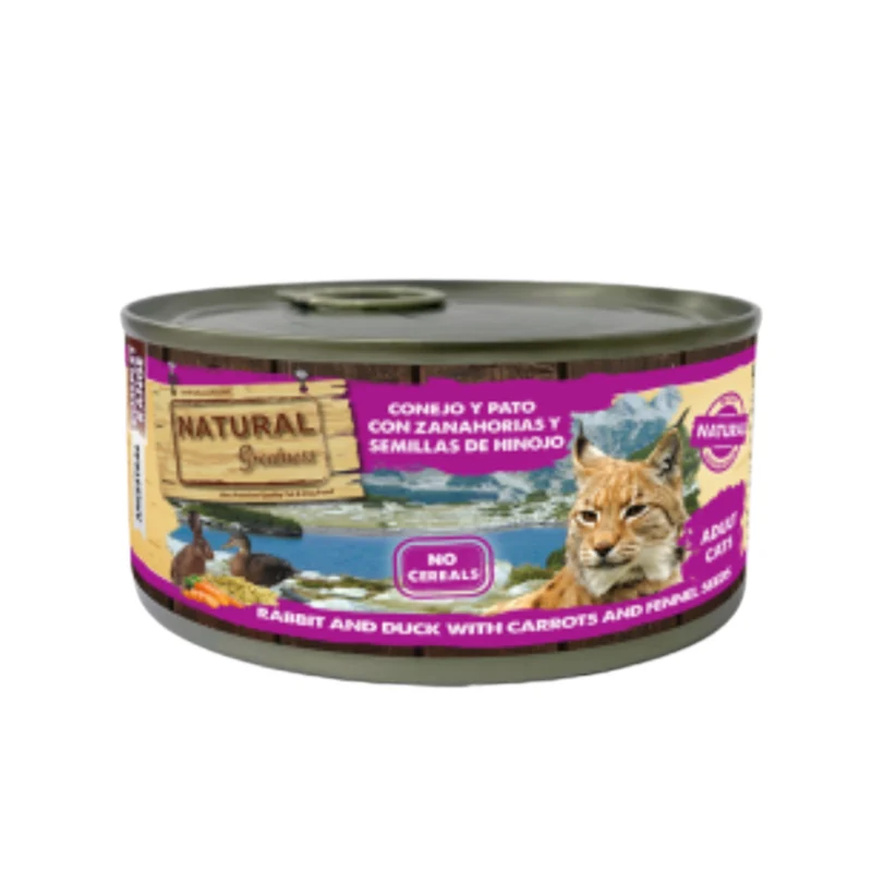Natural Greatness conejo y pato 185 gr