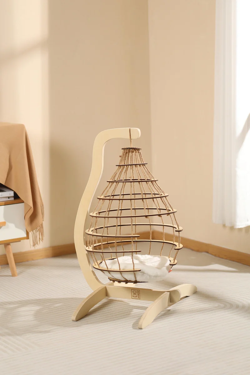 Cloud Hanging Cat Bed with Cushion