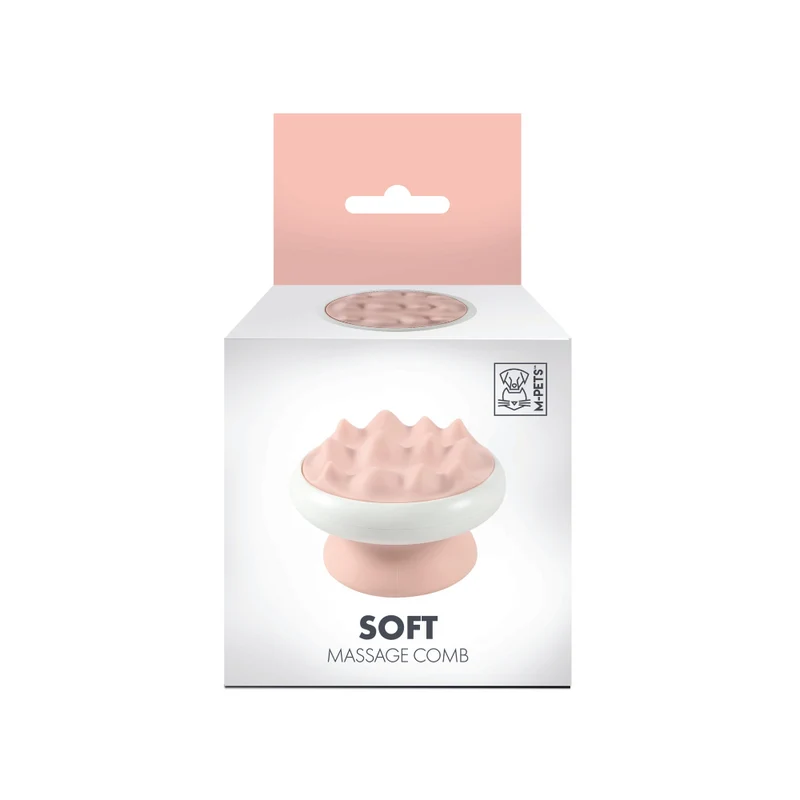 SOFT Massage Soft Comb - Coarse Teeth Pink
