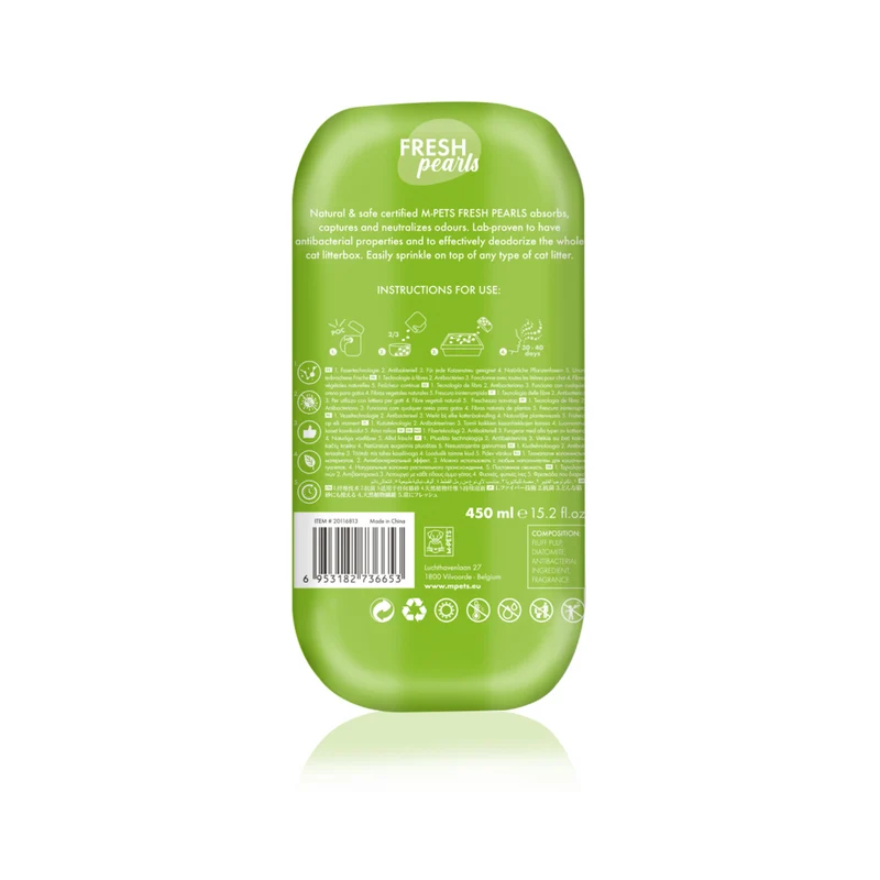 FRESH Pearls Natural Cat Litter Deodoriser - Grass 450 ml