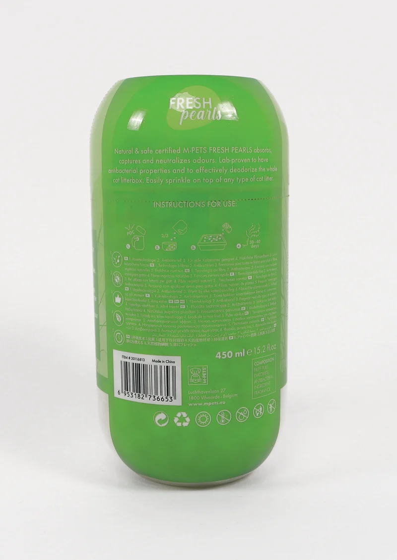 FRESH Pearls Natural Cat Litter Deodoriser - Grass 450 ml