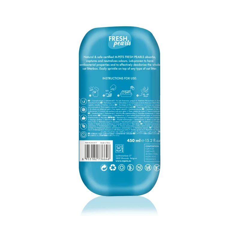 FRESH Pearls Natural Cat Litter Deodoriser - Ocean 450 ml
