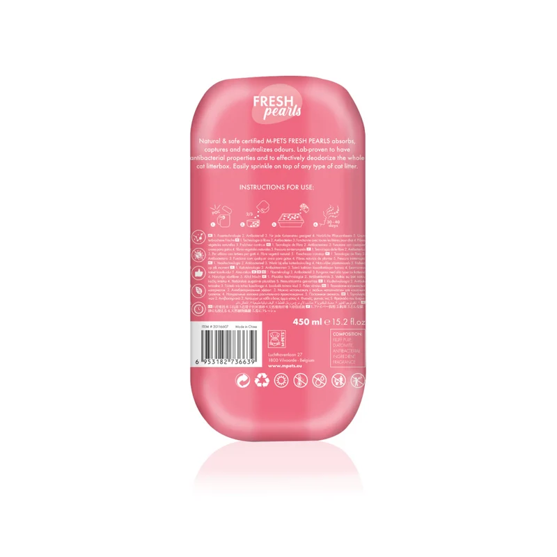 FRESH Pearls Natural Cat Litter Deodoriser - Floral 450 ml