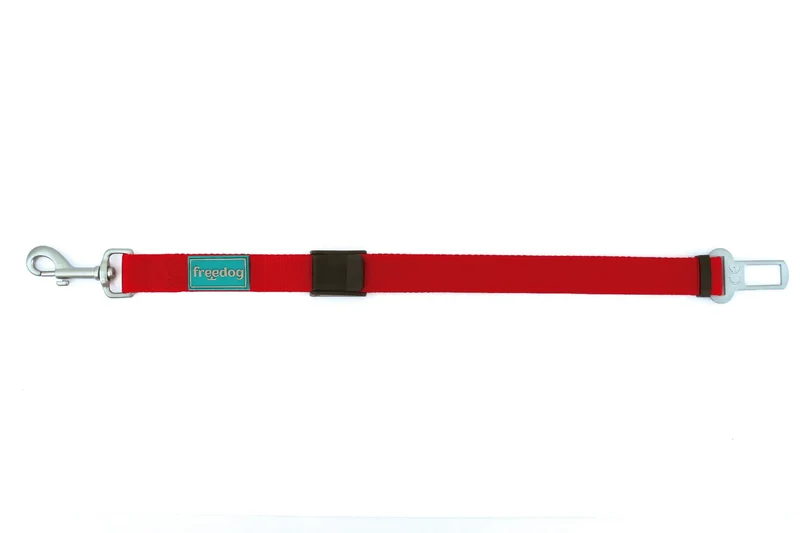 Freedog Cinturón Seguridad Coche Rojo, 25 mm 36/56 cm