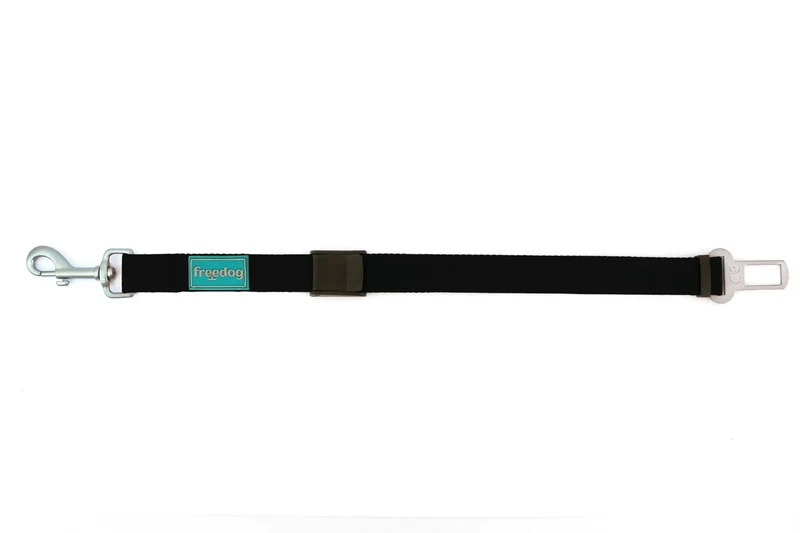 Freedog Cinturón Seguridad Coche Negro, 25 mm 36/56 cm