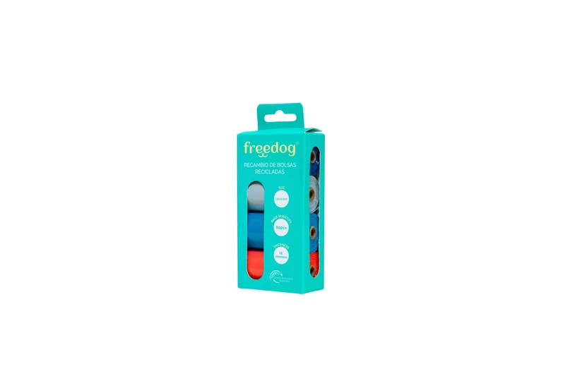 Freedog Recambio Bolsas Eco Colores, 15 ud