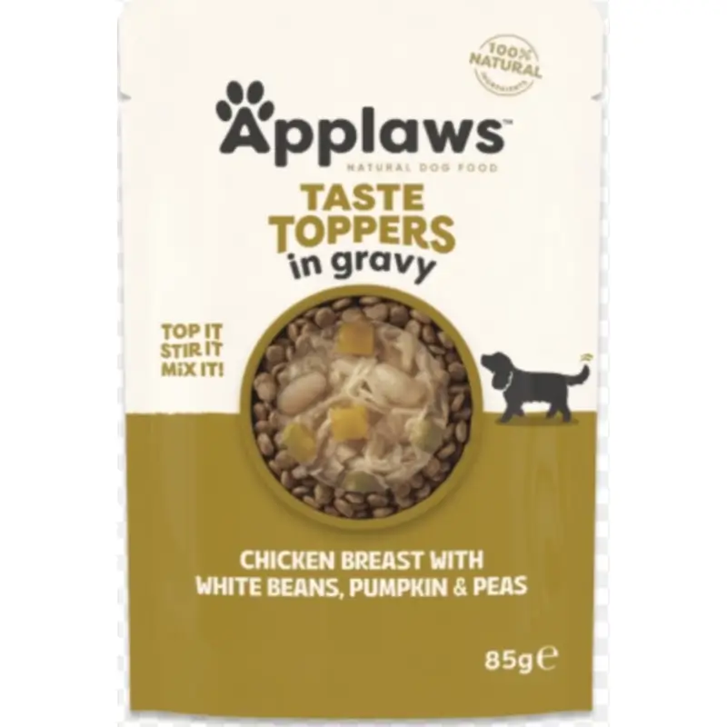 Applaws Dog Sobre Topper Pollo Guisante Judia, 12x85 gr