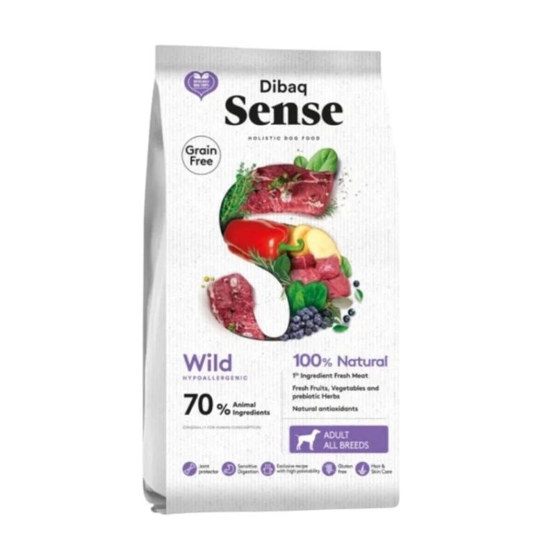 Dibaq Sense Wild Grain Free Ciervo y Jabalí — Pienso Holístico Sin Pollo para Perros