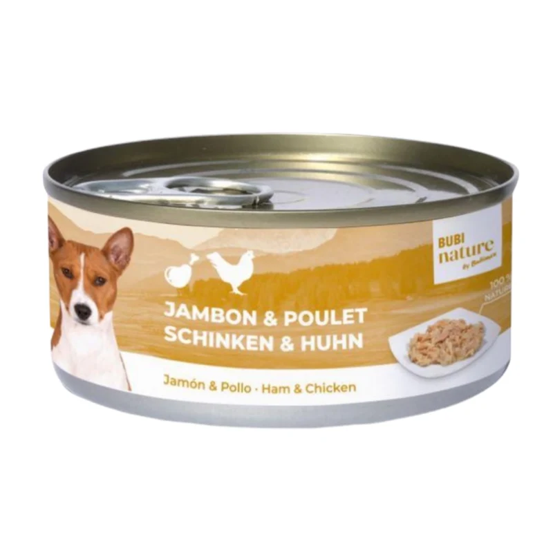 Bubi Nature Dog Jamón y Pollo — Comida Húmeda Complementaria para Perros