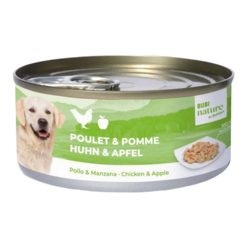 Bubi Nature Dog Pollo y Manzana — Comida Húmeda Complementaria para Perros