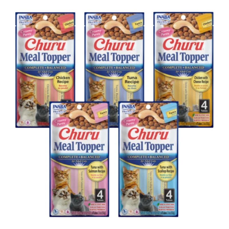 Churu Meal Topper para Gatos — Completo Cremoso para el Plato