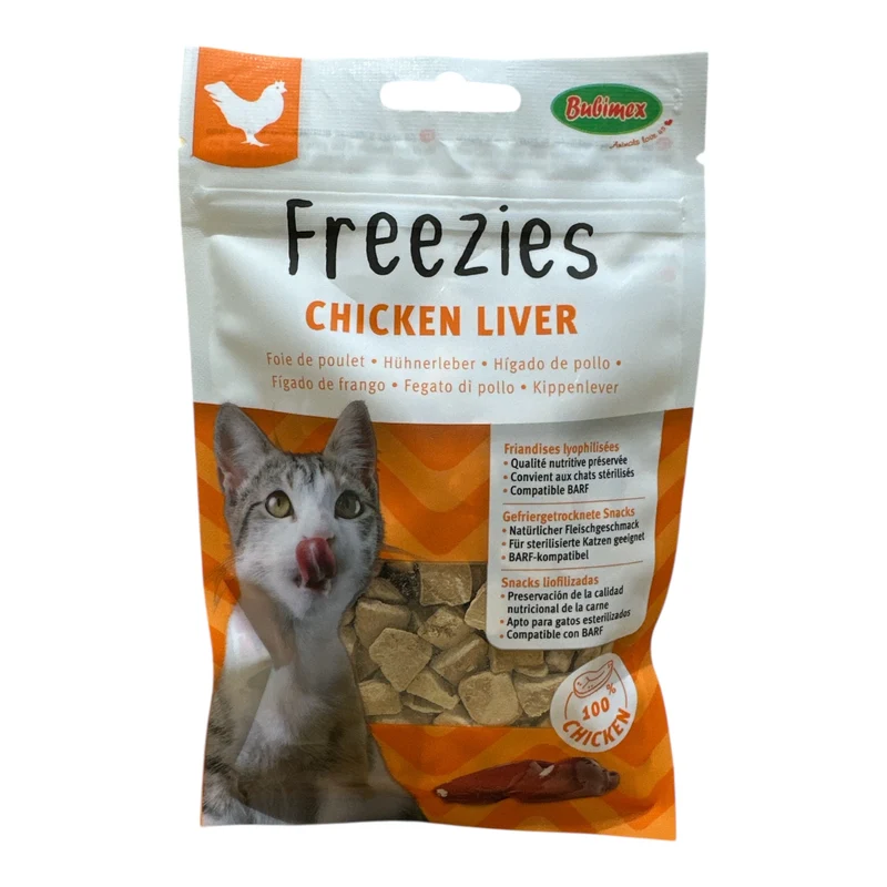Bubimex Freezies Liofilizados de Hígado de Pollo 30g para Gatos