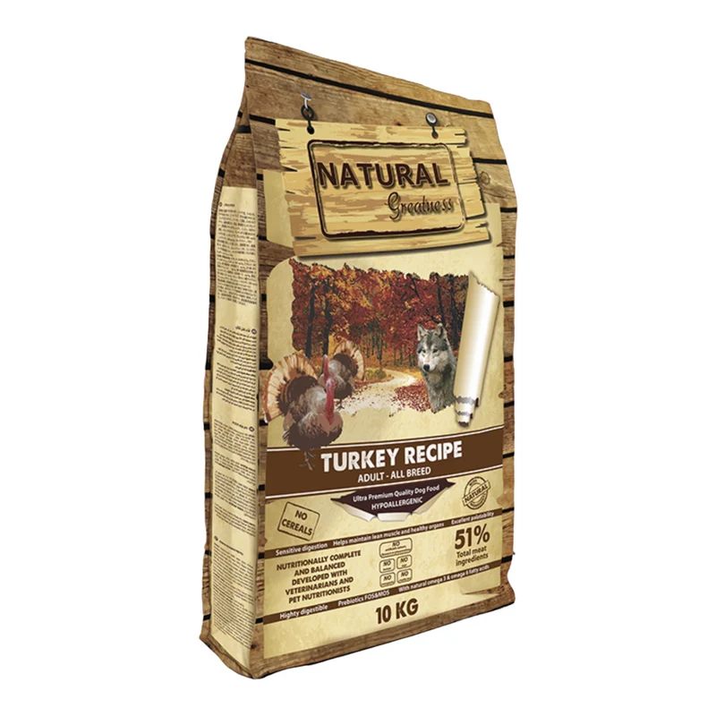 Natural Greatness Perro Receta Pavo adultos