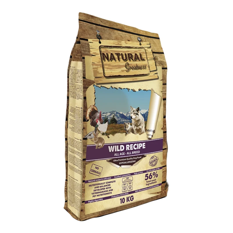 Natural Greatness Perro Receta Salvaje todas las edades