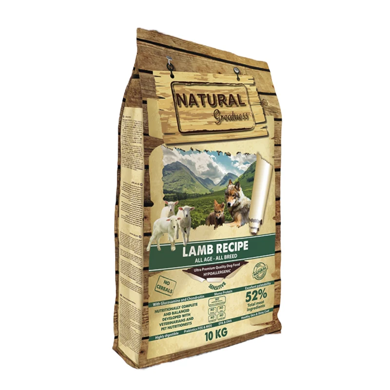 Natural Greatness Perro Receta Cordero todas las edades