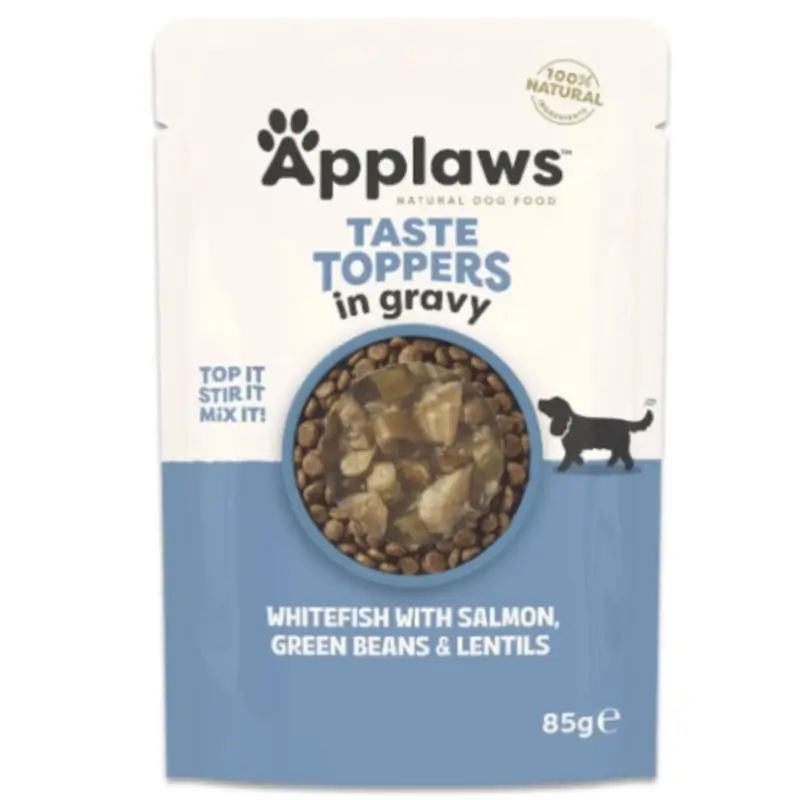 Applaws Dog Sobre Topper Pescado Salmon Judia, 12x85 gr