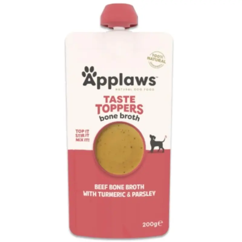 Applaws Dog Botella Topper Caldo Ternera, 6x200 ml