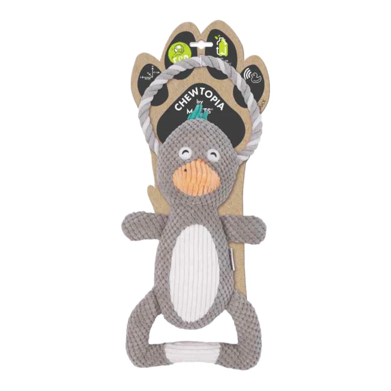 M-Pets Chewtopia ECO Patito — Peluche Sostenible para Perros