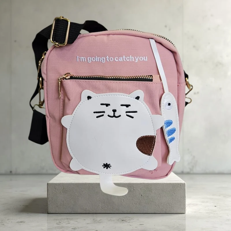 Bolso Gatuno “I’m going to catch you”, color rosa