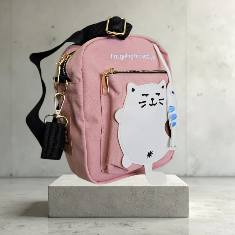 Bolso Gatuno “I’m going to catch you”, color rosa