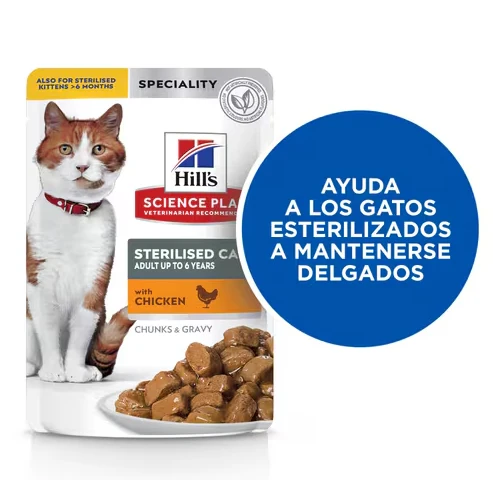 Hill's Science Plan Adult Sterilised Pollo (Bolsita 12x85 Gr)