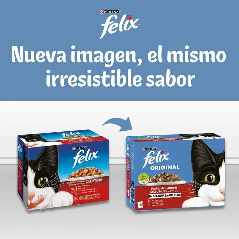 Purina Felix Original Selección De Pescados Sobres En Gelatina 4x85g