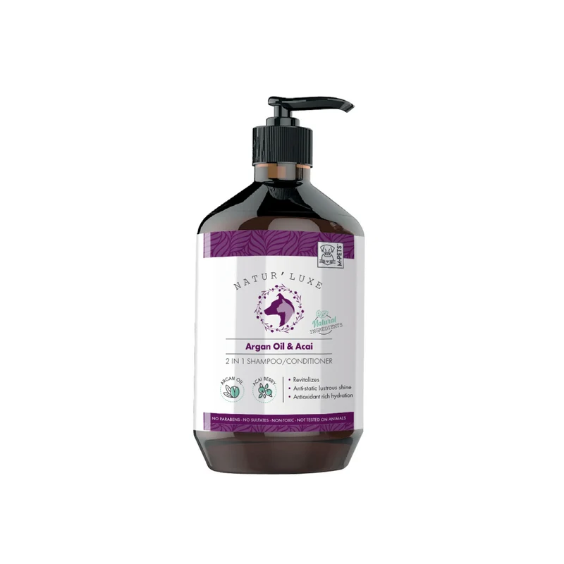 NATUR'LUXE Argan Oil & Acai 2 in 1 Shampoo/Conditioner