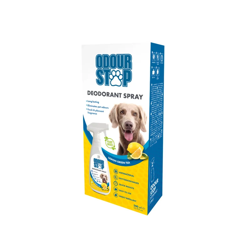 ODOUR STOP Deodorant Spray - Lemon Green Tea 500 ml